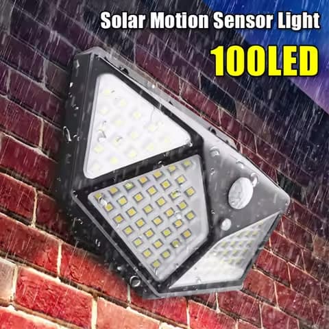 Lampe solaire multifonction à détecteur – 62 LED