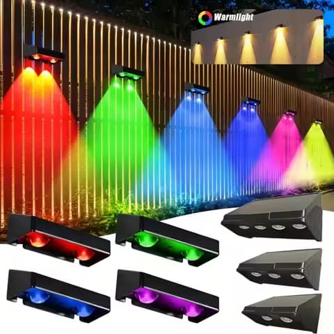 Applique solaire perlée – 2, 3 ou 4 LED, chemin et porche