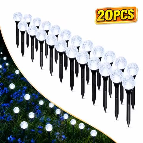 Lot de 20 lampes solaires en cristal SETONR – IP44