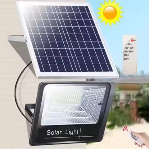 Projecteur solaire JVEE 30W – télécommande, IP67